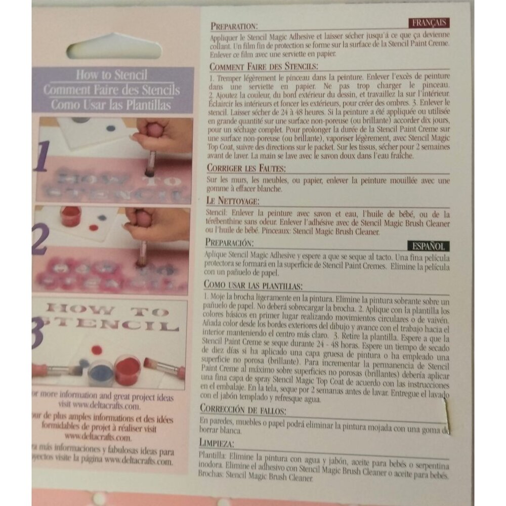 Delta Stencil Magic One Step Background Quilted Crafting - Picture 5 of 9